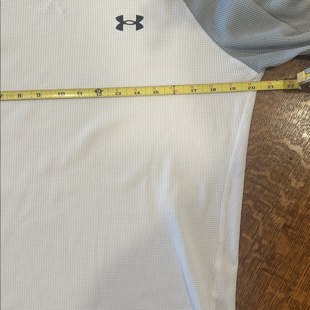 Under Armour Men's Shirt Long Sleeve Pullover Athletic Loose White & Gray Sz M - Picture 9 of 12